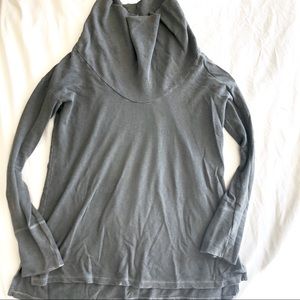 James Perse cowl neck lightweight sweatshirt